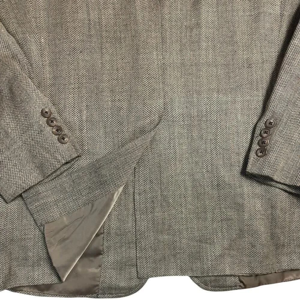 Polo Ralph Lauren Men's Tweed Blazer Sports Coat size 42R Herringbone VTG USA